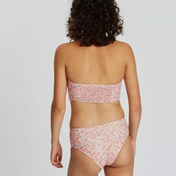 Faithfull Brand Jude Mathiola Floral Ditsy Print Bandeau Swimsuit Bikini Set S 8 - Picture 8 of 12